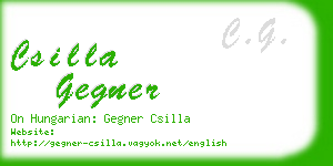 csilla gegner business card